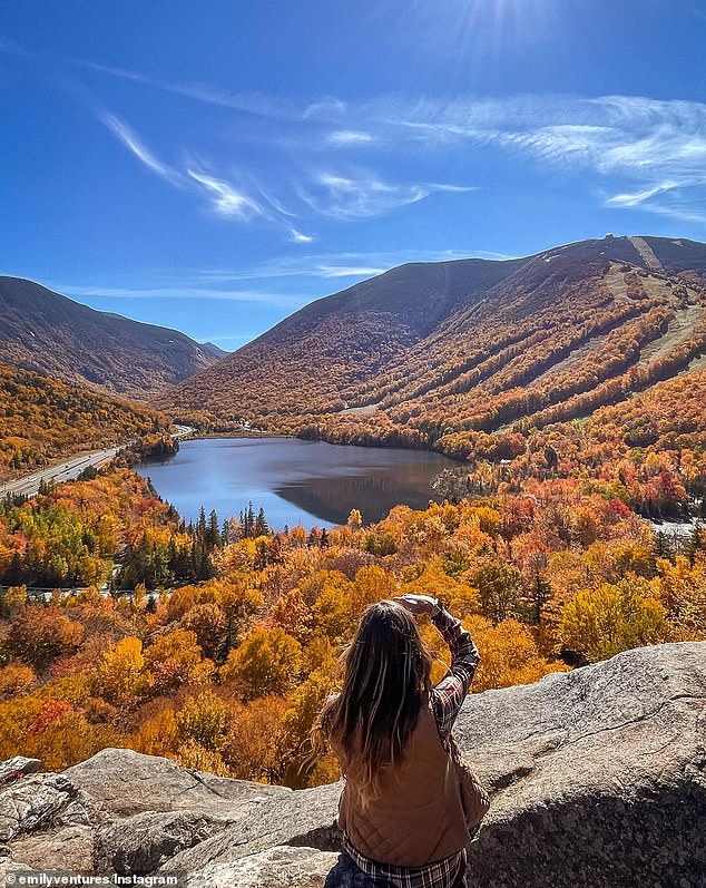 Hart recommends travelers hike the Artists Bluff Trail in Franconia Notch State Park in New Hampshire before strolling through Flume Gorge for even more impressive views