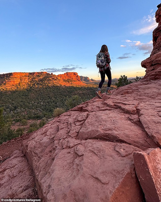 Sedona, Arizona, is hailed by Hart as 'a spiritual and adventure mecca' with its steep canyon walks, striking red rocks, and energy vortexes