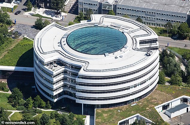 Novo Nordisk said it believes the allegations against the company are 'without merit' and that it will defend itself 'vigorously'. The drug maker is the most valuable company in Europe. Pictured: Novo Nordisk's corporate headquarters in Denmark