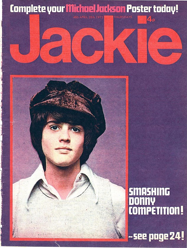 Donny Osmond erschien fast so oft auf der Titelseite von Jackie wie das Datum