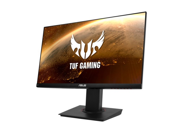 Produktbild des Asus TUF Gaming VG289Q 4K-Gaming-Monitors auf weißem Hintergrund.
