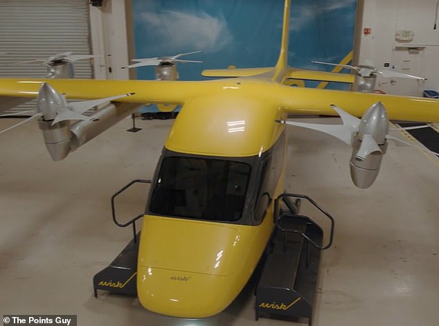 Aufmunterndes Konzept: Ein früherer Prototyp für das Wisk Air Taxi im Wisk-Hauptquartier