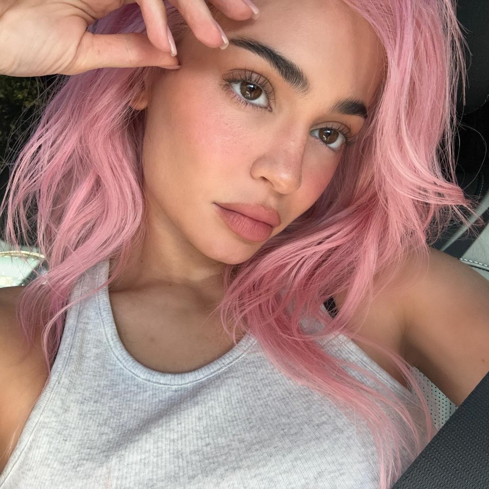 Kylie Jenner Rosa Haare