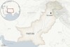 Dies ist eine Standortkarte für Pakistan mit seiner Hauptstadt Islamabad und der Region Kaschmir.  (AP-Foto)