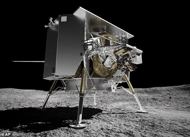 Das soll nicht sein: Diese Illustration von Astrobotic Technology zeigt den Mondlander Peregrine auf der Mondoberfläche – doch die Mission ist gescheitert und der Lander wird bald verschwunden sein