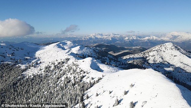 Besuchen Sie Mount Mainalo im Dezember zum Skifahren.  Übernachten Sie in der Villa Vager ab 98 £