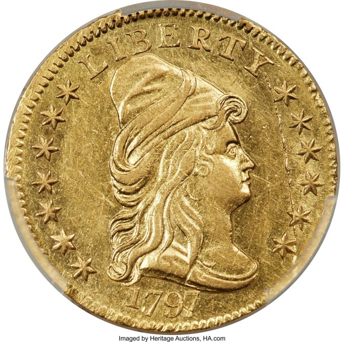 1797, Kappenadler, rechter Vierteladler, AU55