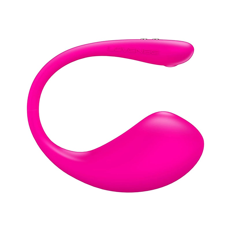 Der rosa Lovense Lush 3 Sexspielzeug-Einsteckvibrator auf weißem Hintergrund