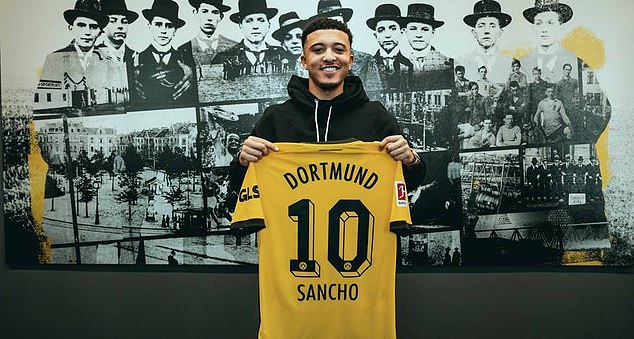 Jadon Sancho besiegelte früher im Zeitfenster einen Leihwechsel von Manchester United zu Borussia Dortmund
