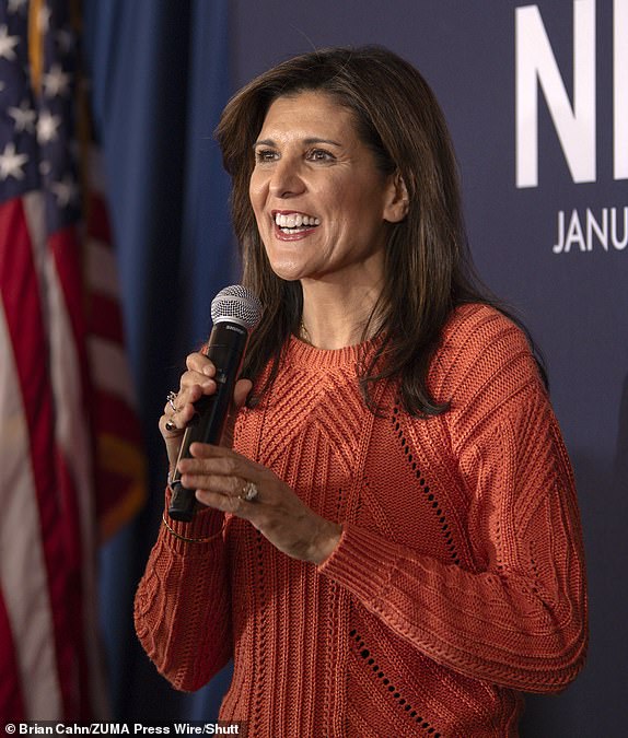 Mandatory Credit: Photo by Brian Cahn/ZUMA Press Wire/Shutterstock (14312670l) Former UN Ambassador and South Carolina Governor Nikki Haley campaigns at the Artisan Hotel. The New Hampshire Primary is tomorrow, and with the withdrawal of Ron DeSantis from the race, she is now the only Republican candidate standing between Donald Trump and the nomination. Nikki Haley campaigns in Salem, New Hampshire, USA - 22 Jan 2024