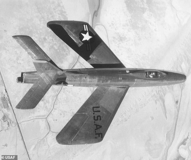 Two prototypes of the Republic XF-91 Thunderceptor were built, one of which became the first US fighter jet to exceed the speed of sound in level flight, in December 1951