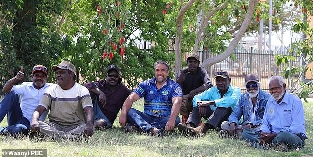 Waanyi elders on the land near the Lawn Hill station where their ancestors' ears were nailed to the wall and Frank Hann's atrocities were remembered Alec Doomadgee's grandfather Stanley's oral histories