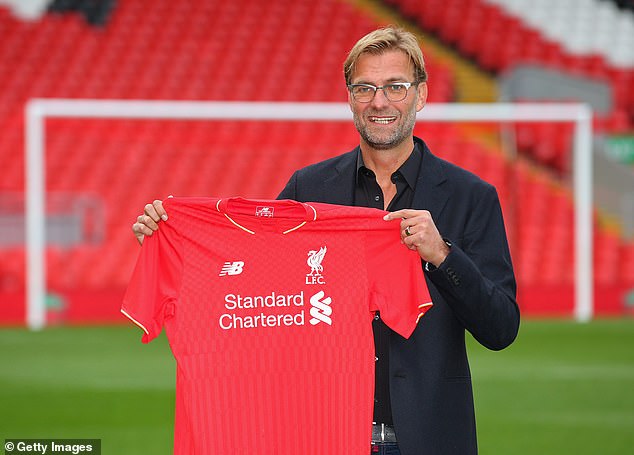 The difference in Klopp's appearance from his unveiling in 2015 showed the strains of the job