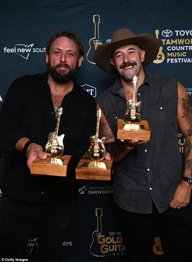 Zu den weiteren Gewinnern des Abends gehörten die Wolfe Brothers (im Bild), die mit Livin' The Dream den Toyota-Album des Jahres gewannen