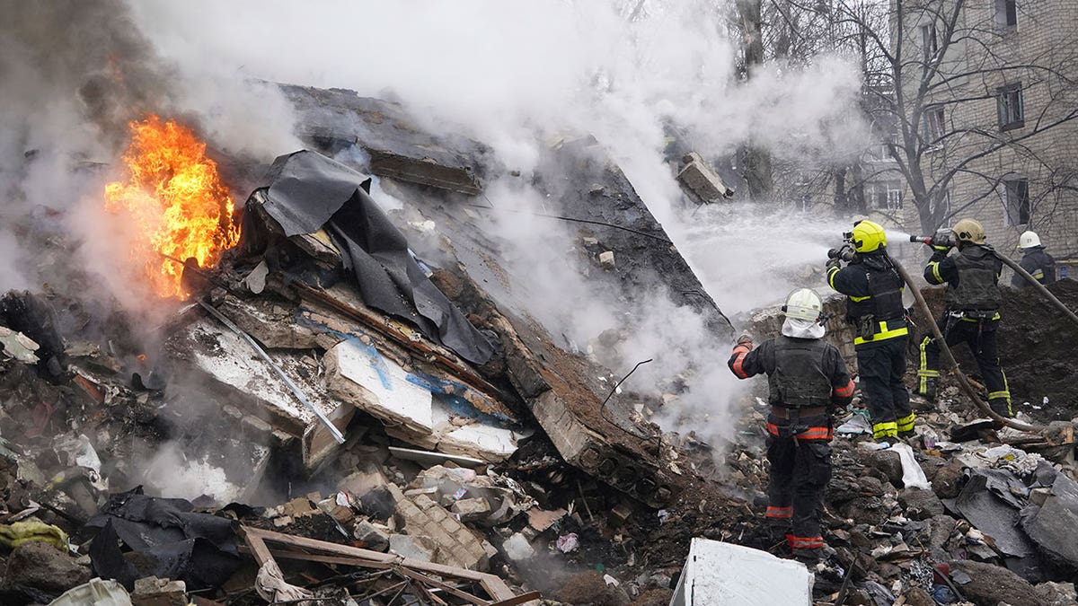 Die Ukraine beschädigte ein Gebäude