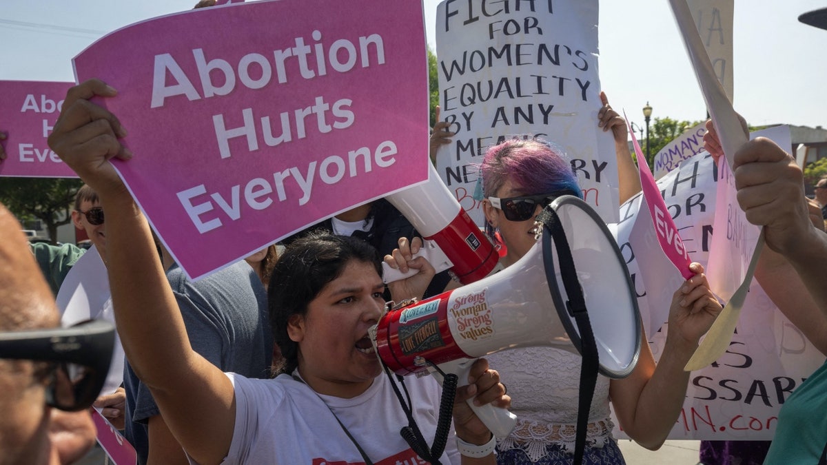 Anti-Abtreibungs-Demonstranten in Los Angeles
