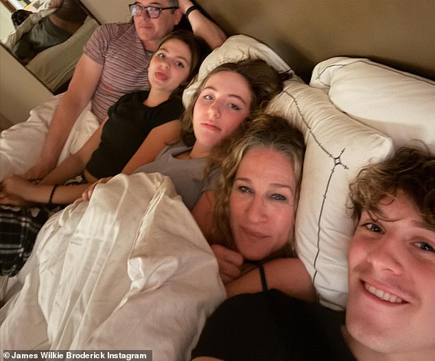 Sarah's son proudly shared snaps of their whole clan on Instagram