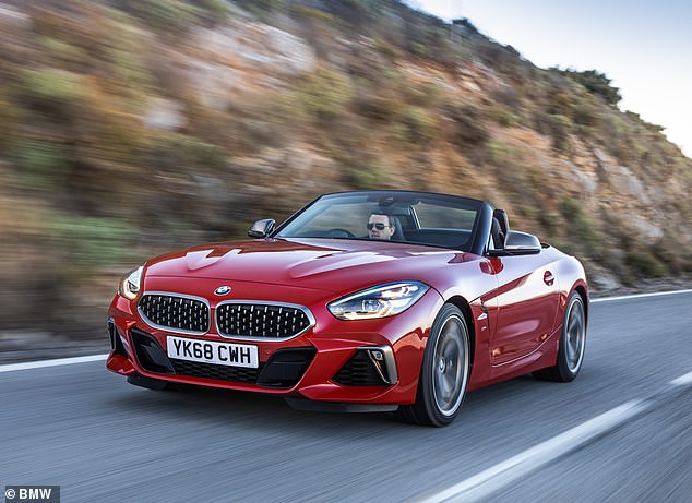Almost making the top 10 list of midlife crisis cars is BMW's two-seat roadster, the Z4