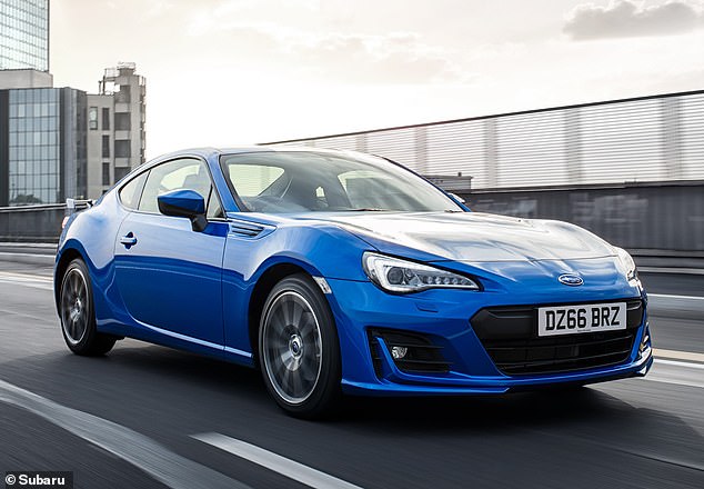 Subaru's BRZ is the sister car to Toyota's GT86. One in 10 taking part in the poll said they think they are often owned by someone going through a midlife crisis