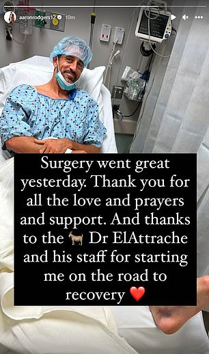 ElAttrache operierte den Jets-Quarterback Aaron Rodgers, nachdem dieser sich im September die Achillessehne gerissen hatte