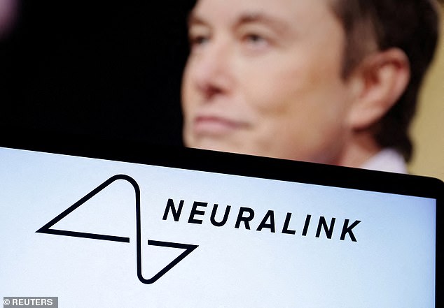 Elon Musk on Monday announced that the first person had received a Neuralink brain implant (file photo)