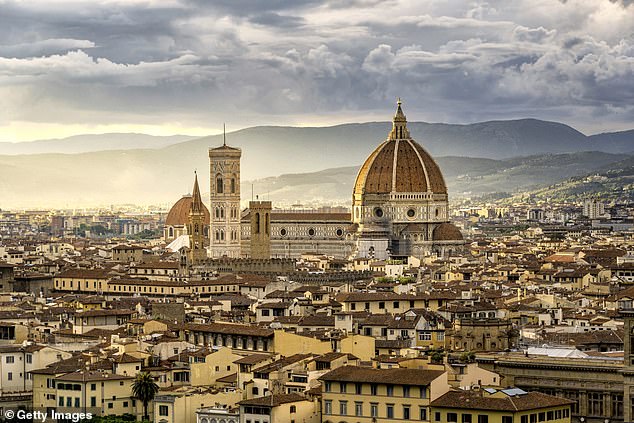 In 2019, Florence (pictured) registered over 15 million tourist overnight stays, which was 20 times its population of 708,000 at the time, according to Statista