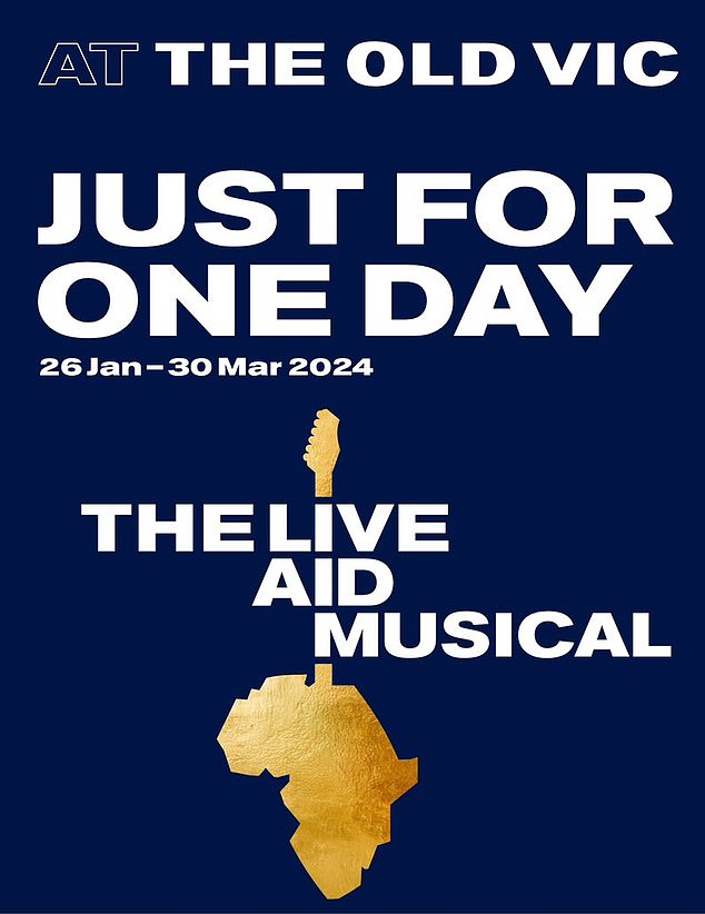 „Just For One Day – Das Live-Aid-Musical“ wird derzeit im The Old Vic Theater in London in der Vorpremiere gezeigt, die offizielle Weltpremiere findet am 13. Februar statt