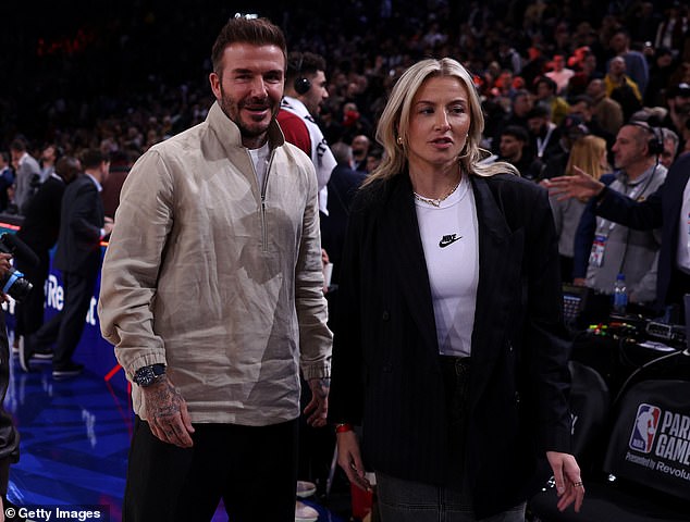 David Beckham und Leah Williamson repräsentierten das Beste des englischen Fußballs, als sie am Donnerstag beim NBA Paris Game 2024 dabei waren