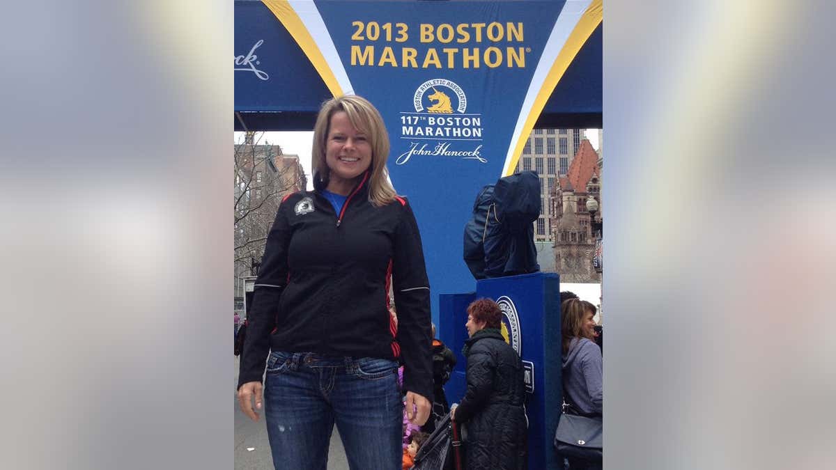 Erin Gratsch beim Boston-Marathon 2013