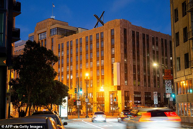 Die zu Musk gehörende Social-Networking-Site wird in Austin, Texas, ein neues „Kompetenzzentrum für Vertrauen und Sicherheit“ einrichten, von dem aus das neue Moderatorenteam arbeiten wird.  Das aktuelle X-Hauptquartier (im Bild) befindet sich in San Francisco