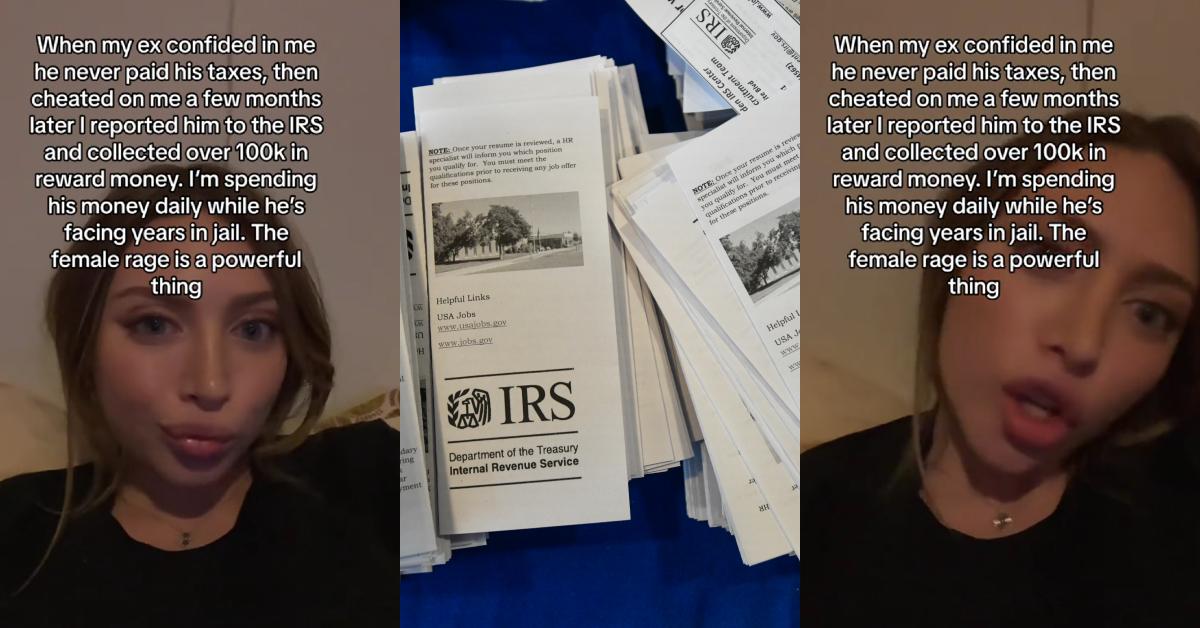 Frau meldet Ex beim IRS wegen "Hinweisgeber" Belohnungsgeld