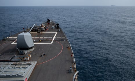 Die USS Laboon im Roten Meer letzten Monat