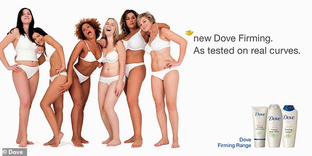 Die Body-Positivity-Bewegung begann in den 1960er Jahren und wurde im 21. Jahrhundert von Unternehmen wie Dove (im Bild) übernommen