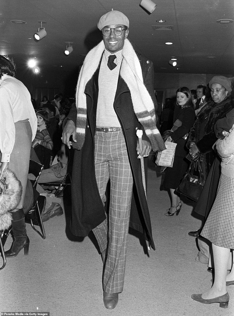 America's first male supermodel, Sterling St. Jacques, was a man who truly had it all - and an enigma who seemingly vanished off the face of the earth in the mid-80s. Jacques in a look from Calvin Klein's fall menswear collection during an event in New York in 1976