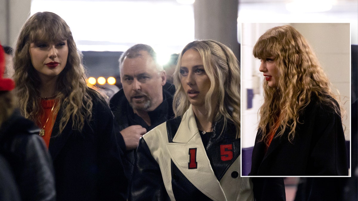 Taylor Swift betritt mit Brittany Mahomes das Stadion von Baltimore