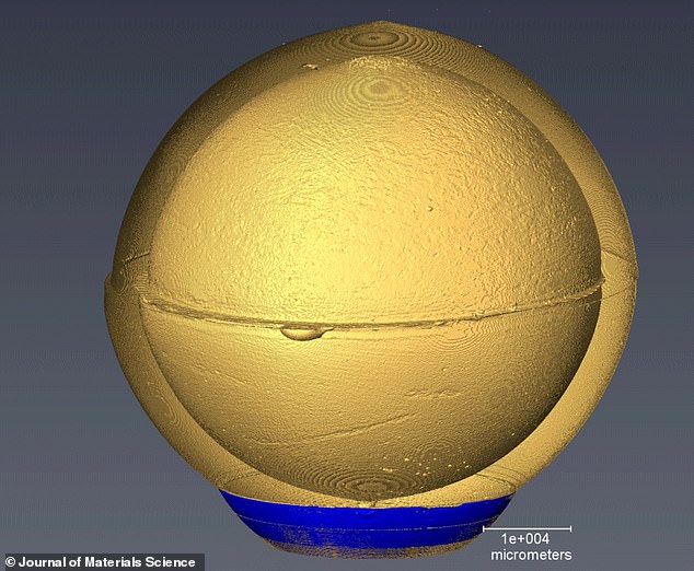 Ein 3D-Scan des Prototyps.  Die „Vakuumballons“ würden herkömmliche Helium- oder Wasserstoffballons übertrumpfen und könnten möglicherweise unbegrenzt Objekte in der Luft befördern
