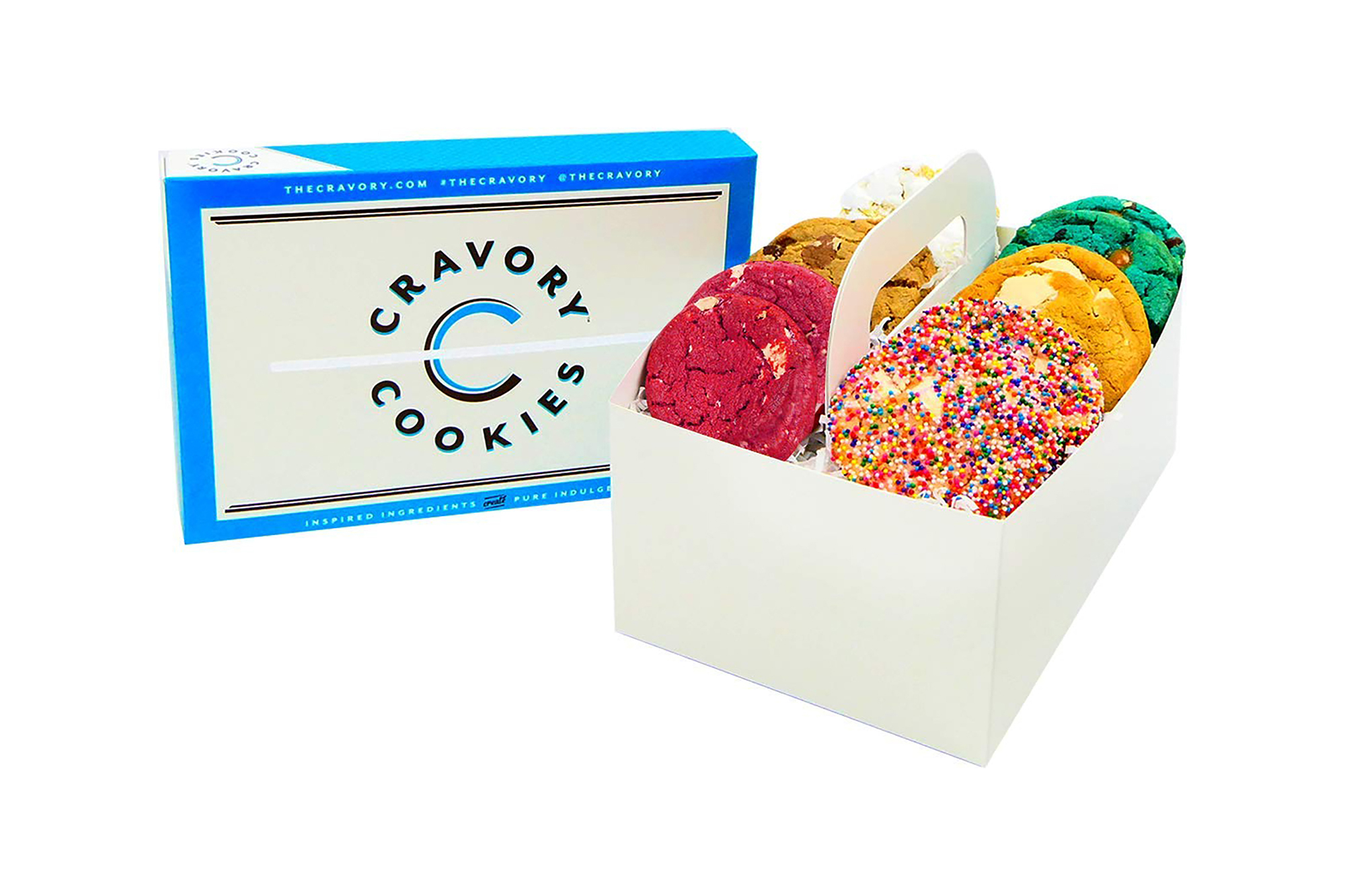 Eine Schachtel Cravory-Kekse