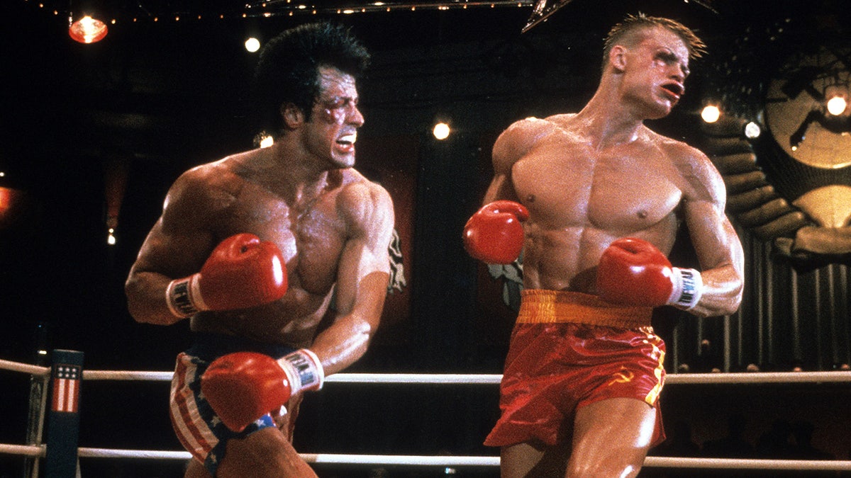 Sylvester Stallone und Dolph Lundgren in „Rocky IV“