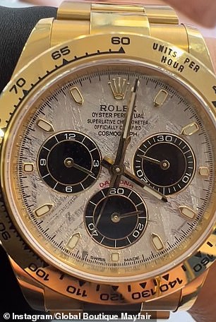 Eine Rolex Daytona 116508 aus Gelbgold im Wert von 50.000 £