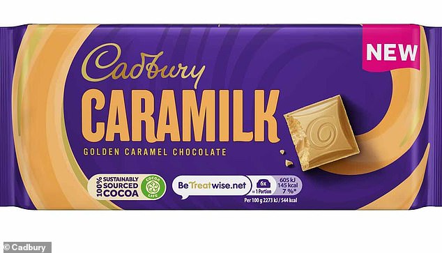 Caramacs Spin-off Caramilk ist für seinen unverwechselbaren Karamellgeschmack und sein goldenes Aussehen bekannt und wurde im Laufe der Jahre von Cadbury populär gemacht