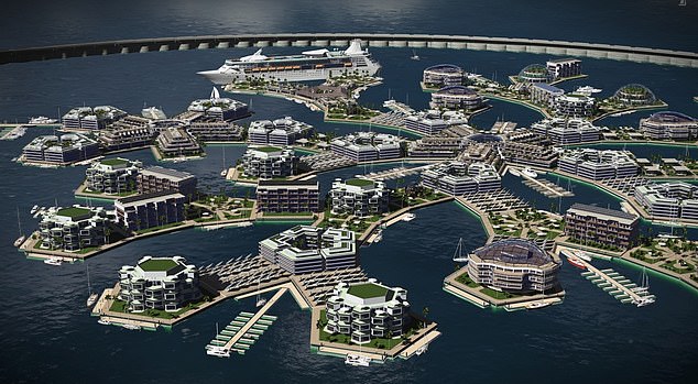 Das Seasteading Institute plante eine schwimmende Stadt vor Polynesien (Seasteading Institute)