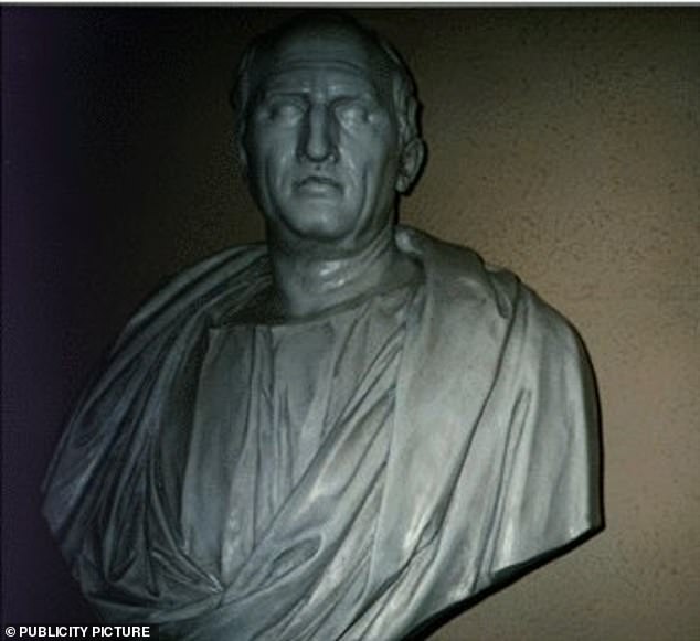 Eine Büste des römischen Philosophen und Staatsmannes Marcus Tullius Cicero (106-43 v. Chr.)