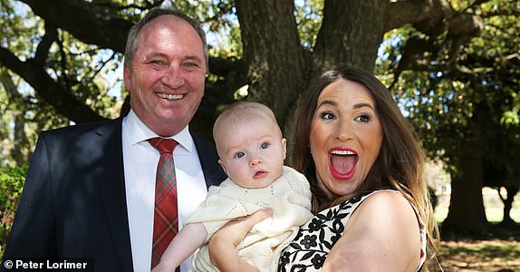 EXCLUSIVE: Barnaby Joyce and Vikki Campion at Sebastian's Christening at Saints Mary and Joseph Cathedrial, Armidale. Picture by Peter Lorimer. - 8953453  - 10409717  - 13045805