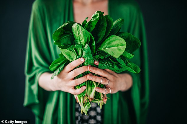 Women who ate a daily spinach salad showed a significant increase in collagen production, accompanied by an increase in skin elasticity and a decrease of facial wrinkles
