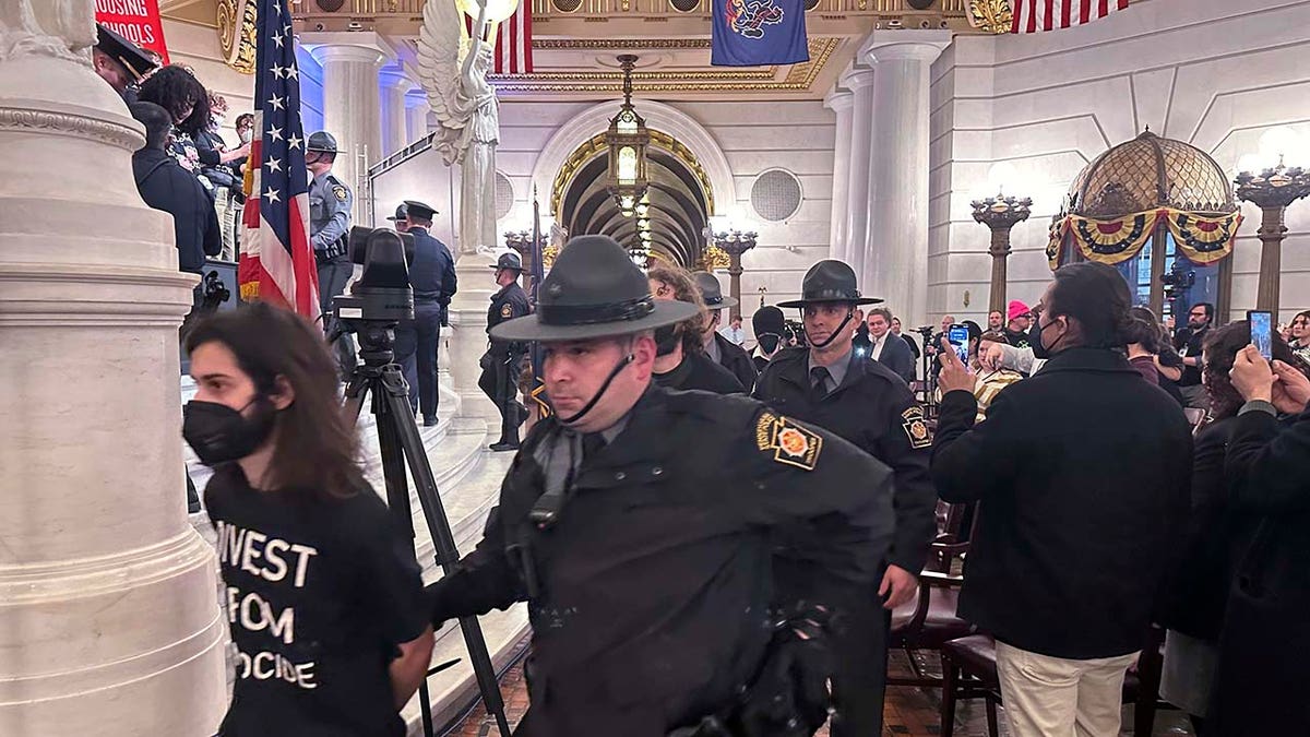 Proteste zwischen dem Kapitol und Israel in Pennsylvania