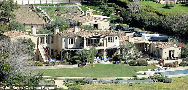 Lady Gaga's sprawling Malibu mansion can be seen in exclusive DailyMail.com photos - the same property where Bradley Cooper offered her the starring role in A Star Is Born and the place she said goodbye to her beloved horse
