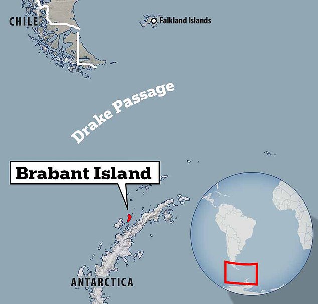 Brabant Island ist eine extrem abgelegene Insel im Nordwesten der Antarktis.  Seit seiner Entdeckung im Jahr 1898 wurde es nur sechsmal kurz besucht