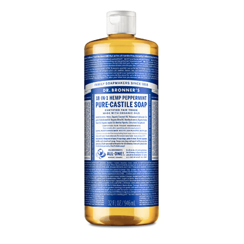 Dr. Bronner’s 18-in-1 Hemp Peppermint Pure Castile Soap