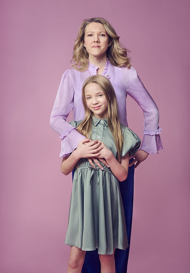 Andrea, 41, (pictured with her daughter Florence) worries about the mixed messages around young skin. 'It does leave me feeling that girls my daughter's age could be exploited by clever marketing campaigns,' she says.