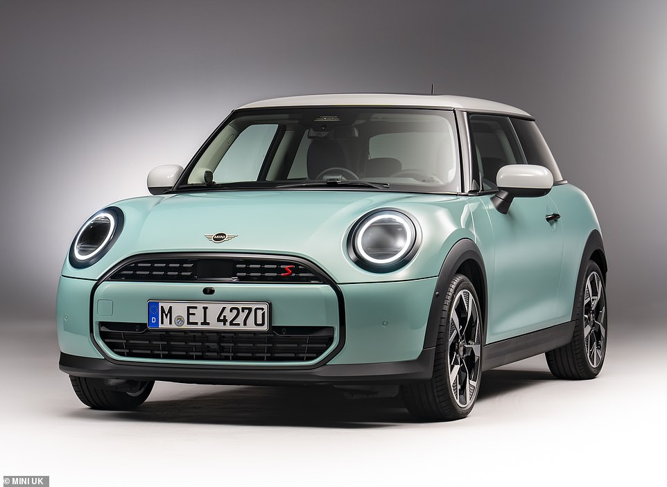 Two turbocharged motors are available, with the Cooper C using the 1.5-litre three-cylinder unit with 154bhp and the sportier Cooper S (pictured) fitted with a 2.0-litre four-cylinder powerplant generating 201bhp
